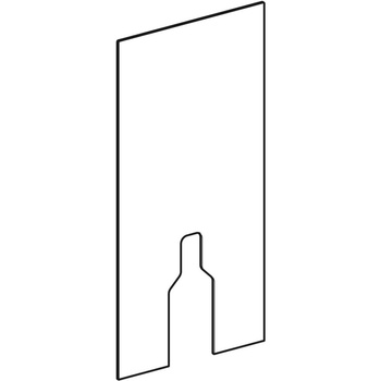 Okładzina przednia do modułu sanitarnego Geberit Monolith do stojącej miski WC, 101 cm: Lava / Szkło
