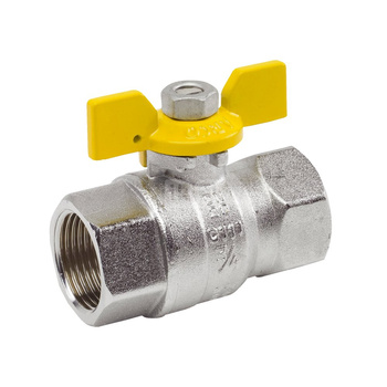 Zawór odcinający do gazu ARCO MIÑO GW 3/4'' x GW 3/4'', uchwyt motylek