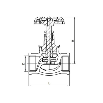 Zawór wodny KFA Armatura, żeliwo GW 1 1/4'' x GW 1 1/4''