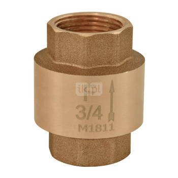 Zawór zwrotny FERRO z elementem zamykającym z tworzywa 2 1/2'' GW PN 10 max. 100'C