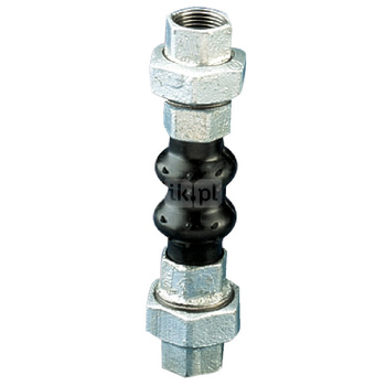 Łacznik amortyzacyjny gwintowany wew., NBR, typ ZKT, 1 1/4", PN16