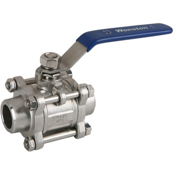 Kurek kulowy ZE stali nierdzewnej AISI 316 SZPILKOWY ART. 03T1 DN 50