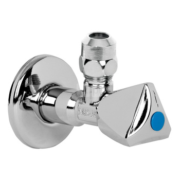 Zawór wodny ARCO A80 kątowy (pokrętło LUXE) GZ 1/2'' x GZ 3/8''