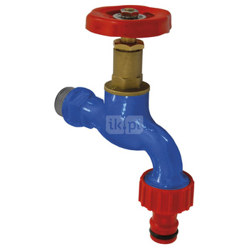 Zawór wodny FERRO Czerpalny grzybkowy, żeliwo GZ 1/2'' x złączka do węża 3/4''