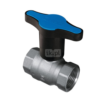 Zawór kulowy HERZ MODUL mosiądz niklowany, PN25 DN 15 GW, uchwyt: motylek