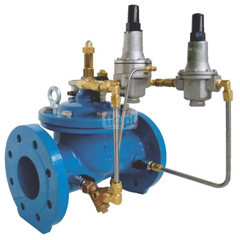 Zawór pierwszeństwa (do automatycznej redukcji i stabilizacji ciśnienia za zaworem wraz z funkcją priorytetową), typ C104, Pnom 2,5 Mpa DN 40