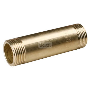 Króciec gwintowany FERRO, mosiądz, 1'' (GZ), 107 mm