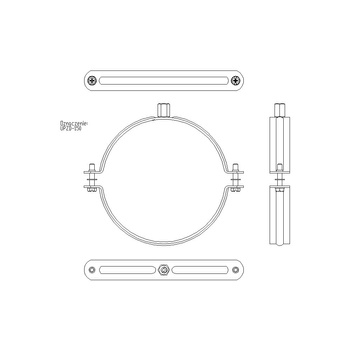 Obejma DUO 150 (149-157mm) SKR UPZD150SKR