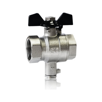 Zawór kulowy wodny motylek do czujnika temperatury 1/2''