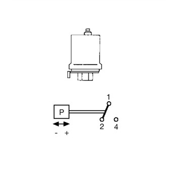 Jednobiegunowy łącznik ciśnienia GRUNDFOS FF4-32 3-32 bar elektr. do pomp