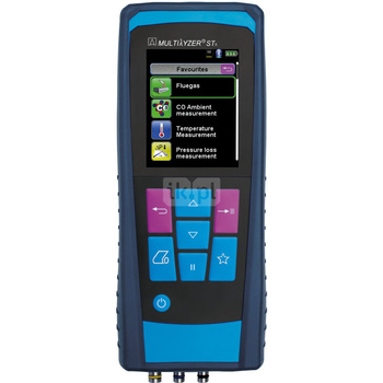 Sensor O2, CO/H2, NO, pomiar ciągu kominowego AFRISO Multilyzer STx wyświetlacz kolorowy TFT 3,5'', akumulator Li-Ion, z drukarką, z walizką