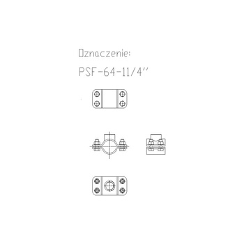 Obejma PSF 64 (63-67mm) 11/4 PSF64G11/4