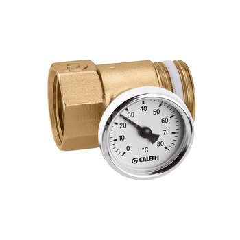 Złączka z termometrem 1" GW x GZ z uszczelką PTFE