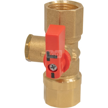 Zawór manometryczny 2-drogowy AFRISO AMC mosiądz Dźwignia, GW x GW, 1/2'' x 1/2'', kl. PN25