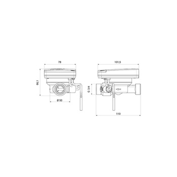 Ciepłomierz QHeat5 qp 0.6 m3/h - zasilanie