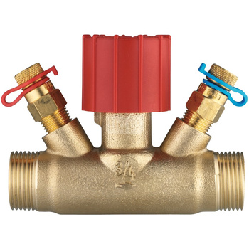 Zawór regulacyjno-pomiarowy HERZ figura prosta mosiądz, DN 15 Gwint zewnętrzny x Gwint zewnętrzny, 3.4 Kvs
