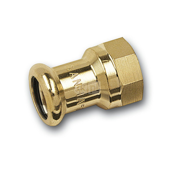 Mufa SANHA PURAPRESS, brąz, 14 mm x 3/8'' (zw x GW)