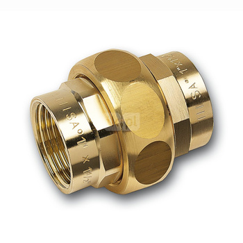 Śrubunek SANHA PURAFIT ze stożkiem trzyczęściowy, miedź, 1/2'' (GW)