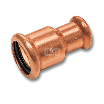 Mufa SANHA Press redukcja, miedź, 22 mm x 14 mm (zw x zw)