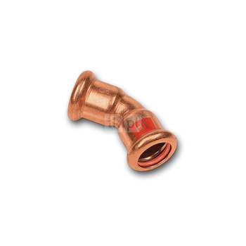 Łuk 45' SANHA Press Solar, miedź, 35 mm (zw x zw)