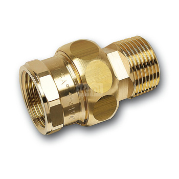 Śrubunek SANHA PURAFIT ze stożkiem trzyczęściowy, Cu, 3/8'' (GW x GZ)