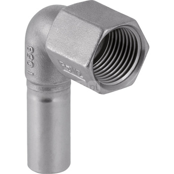 Kolano 90' GEBERIT Mapress Edelstahl przejściowe, stal nierdzewna, 1/2'' x 15 mm (GZ x końcówka wciskowa)