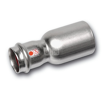 Nypel SANHA NiroTherm Industry, stal nierdzewna, 42 mm x 22 mm (zz x zw)