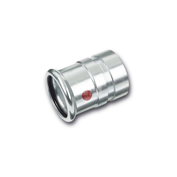 Nypel SANHA Therm, stal (Cynk/nikiel), 88,9 mm (zw x GW)