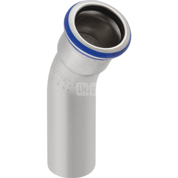 Kolano 30' GEBERIT Mapress Edelstahl jednokielichowe, stal nierdzewna, 76.1 mm, DN 65 x 76.1 mm x DN 65 (końcówka wciskowa x mufa zaprasowywana) z uszczelką