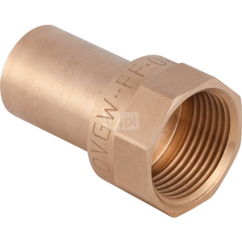 Złącze GEBERIT Mapress Kupfer przejściowe, brąz, 3/4'' x 18 mm (GW x końcówka wciskowa)