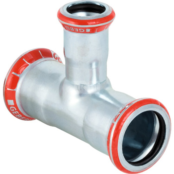 Trójnik GEBERIT Mapress C-Stahl redukcja 90' stal (ocynk) 22 mm x 18 mm x 22 mm MZ