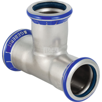 Trójnik GEBERIT Mapress Edelstahl FKM równoprzelotowy 90' stal nierdzewna 88.9 mm x 88.9 mm x 88.9 mm MZ