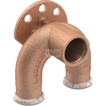 Trójnik GEBERIT Mapress Kupfer brąz 22 mm x 1/2'' x 22 mm (mufa zaciskowa x GW x mufa zaciskowa)
