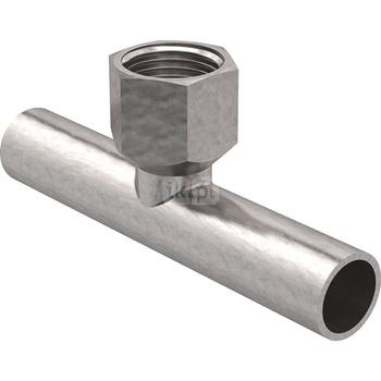 Trójnik GEBERIT Mapress C-Stahl przejściowy 90' stal (ocynk) 54 mm x 1/2'' x 54 mm (końcówka wsuwana x GW x końcówka wsuwana)