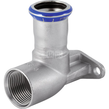 Kolano 90' GEBERIT Mapress Edelstahl, stal nierdzewna, 3/4'' x 22 mm (GW x mufa zaprasowywana)