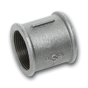 Mufa SANHA 270#, żeliwo (ocynk galwaniczny/elektrolityczny) (ocynk), 1/4'' (GW)