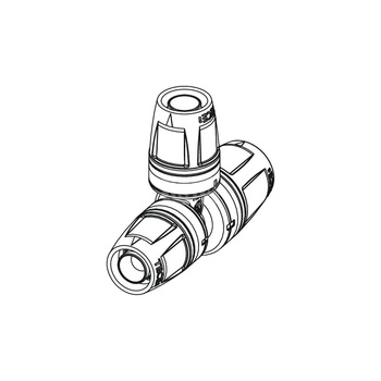Trójnik TECE logo redukcja 90' PPSU 40 mm x 25 mm x 40 mm (końcówka wtykowa x końcówka wtykowa x końcówka wtykowa)