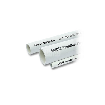 Rura PE-RT I/AL/PEHD-Xc SANHA MultiFit Flex 32 mm x 3 mm kolor biały - kręgi 50 m wielowarstwowa gładka