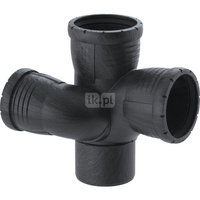 Trójnik studzienkowy Geberit Silent-Pro 87.5' prawy d90/75/90