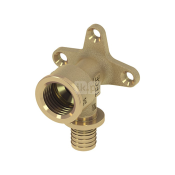 Kolano naścienne 90' TECE flex, mosiądz, 25 mm x 3/4'' (zz x GW)