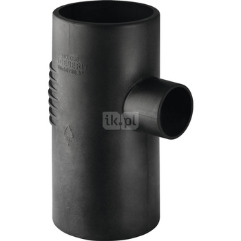 Trójnik GEBERIT Silent-db20 88.5' PE 90 mm x 75 mm x 90 mm (króciec z tworzywa sztucznego do spawania/zgrzewania x króciec z tworzywa sztucznego do spawania/zgrzewania x króciec z tworzywa sztucznego do spawania/zgrzewania)