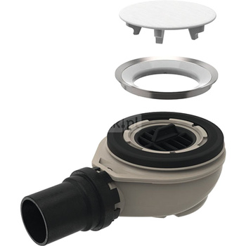 Syfon brodzikowy Geberit do panelu do pryszniców bezbrodzikowych Setaplano, wysokość zasyfonowania 50 mm: d=50mm