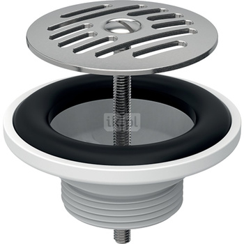 Zawór zestawu odpływowego Geberit ze swobodnym przepływem, kratka: Kratka : stal nierdzewna polerowana