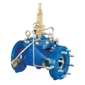 Typ C906 - zawór nadprędkości (zamyka się po przekroczeniu nastawionej wartości przepływu), Pnom=1,6 MPa,tmax=90'C CONTROL VALVE C906 DN100