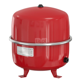 Naczynie wzbiorcze stojące FLAMCO MEIBES Contraflex, pojemność 35 l 1.5-, 3 bar / 120'C fi3/4'', kolor czerwony, do instalacji chłodn.C.O.