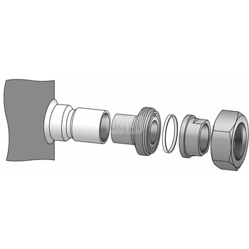 Zestaw adaptacyjny do lutowania, (1-1/4" rotolock, 7/8" ODF), (1-1/4" rotolock, 3/4" ODF)