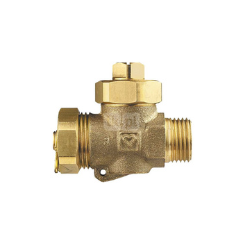 Zawór kulowy HERZ Thermoflex 10 GZ prosty, uchwyt: brak