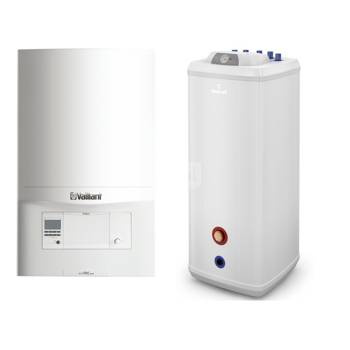 Pakiet - Kocioł gazowy jednofunkcyjny VAILLANT ecoTEC pro VC 146/5-3 kondensacyjny wiszący 5.9 - 15.3 kW + Czujnik c.w.u. + Zasobnik c.w.uVulcan 140L stojący