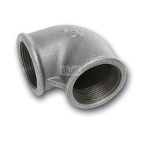 Kolano 90' SANHA 90# redukcja, żeliwo (ocynk galwaniczny/elektrolityczny) (ocynk), 1 1/4'' x 1'' (GW)