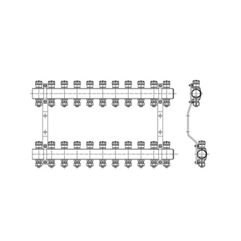 PHA-109A/Z Komplet rozdzielacza 6 obwod.